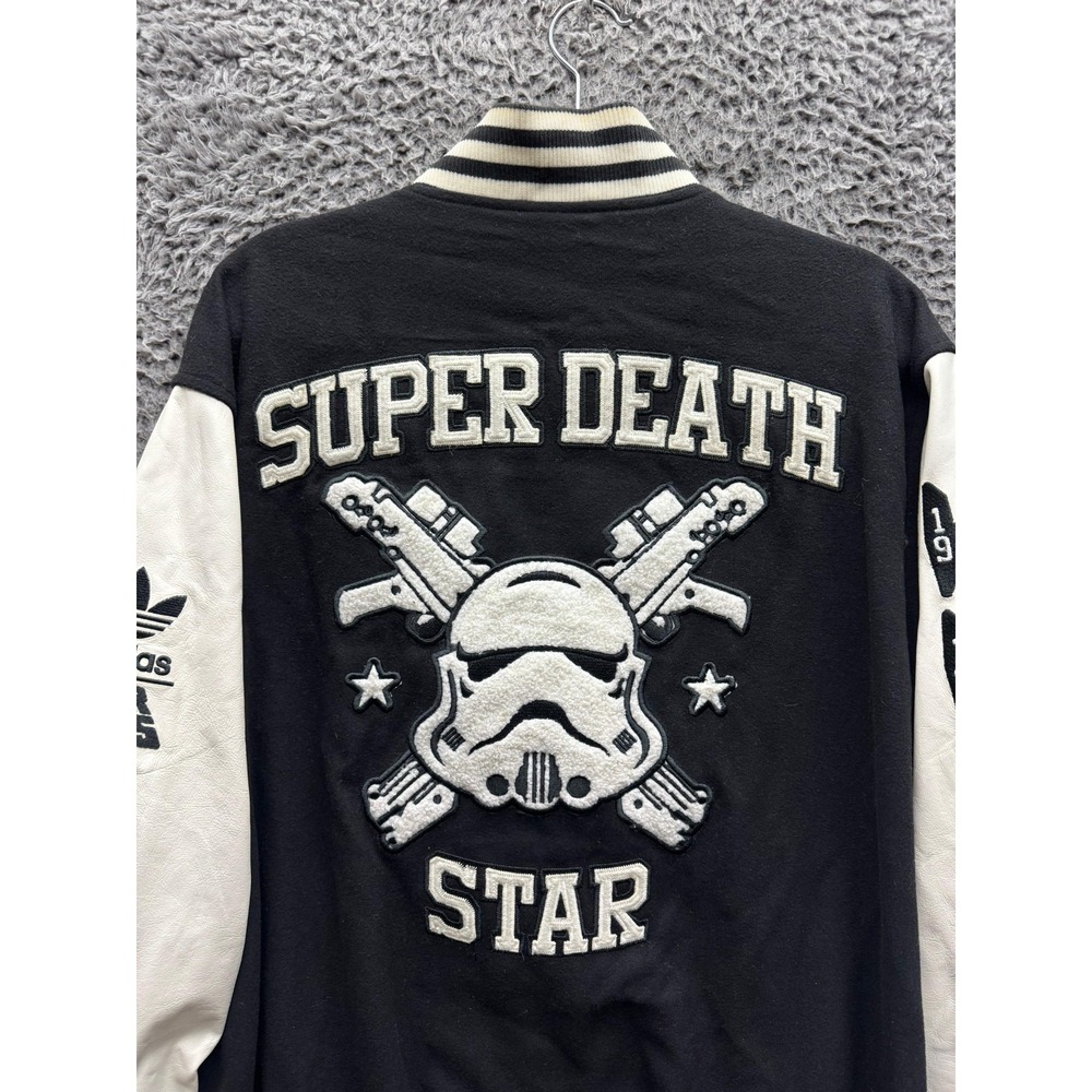 Adidas x Star Wars Dark Side Imperials Wool Blend Varsity Jacket Mens Size 58 - Picture 4 of 16